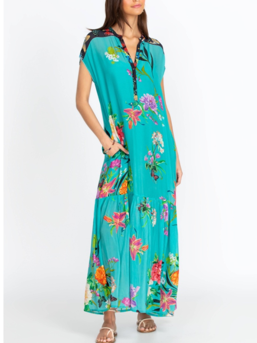 Johnny Was PANYA ALBA maxi dress Small